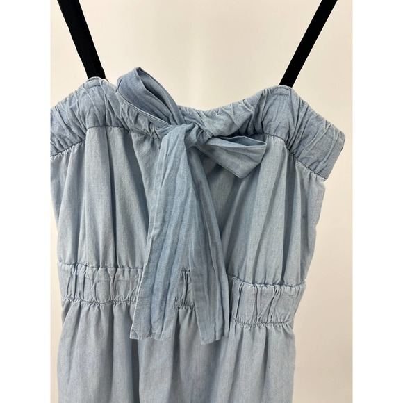 J. Crew Denim Mini Dress Blue Women's Size XS 100% Cotton - Picture 4 of 6